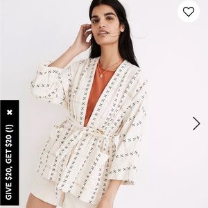 Madewell Jacquard Wrap Jacket